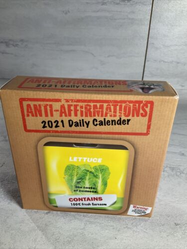 2021 Anti-Affirmations Daily Desktop Calendar (6922810622135)